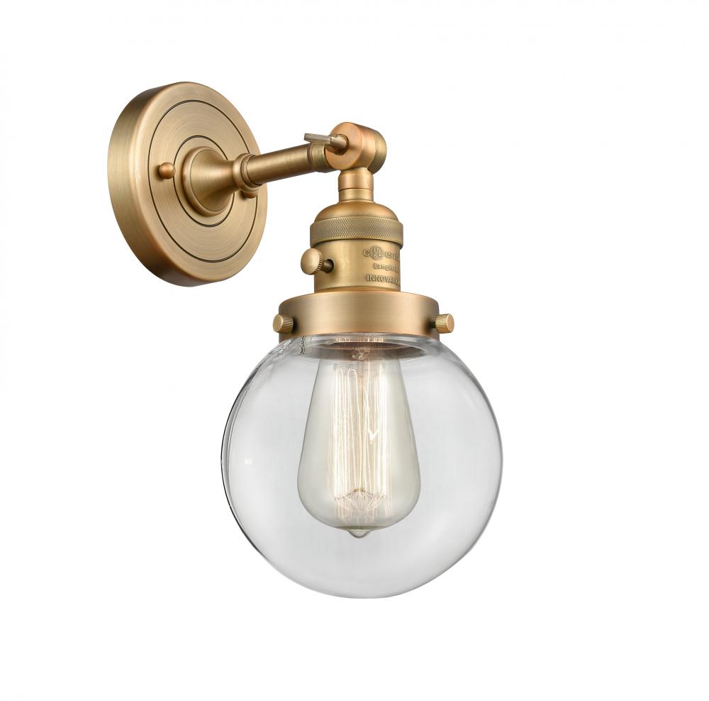 Beacon - 1 Light - 6 inch - Brushed Brass - Sconce