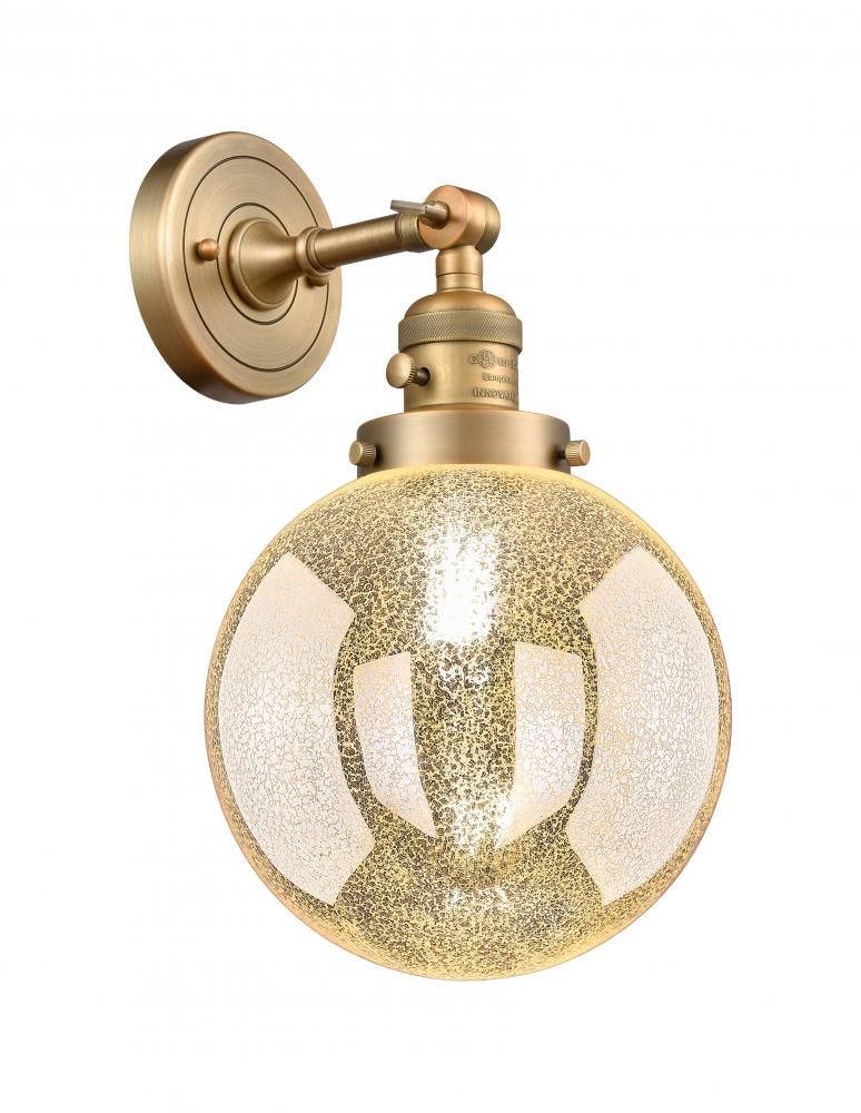 Beacon - 1 Light - 8 inch - Brushed Brass - Sconce