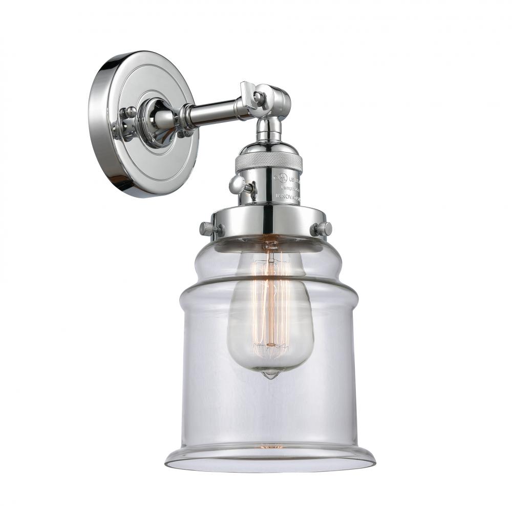 Canton - 1 Light - 7 inch - Polished Chrome - Sconce