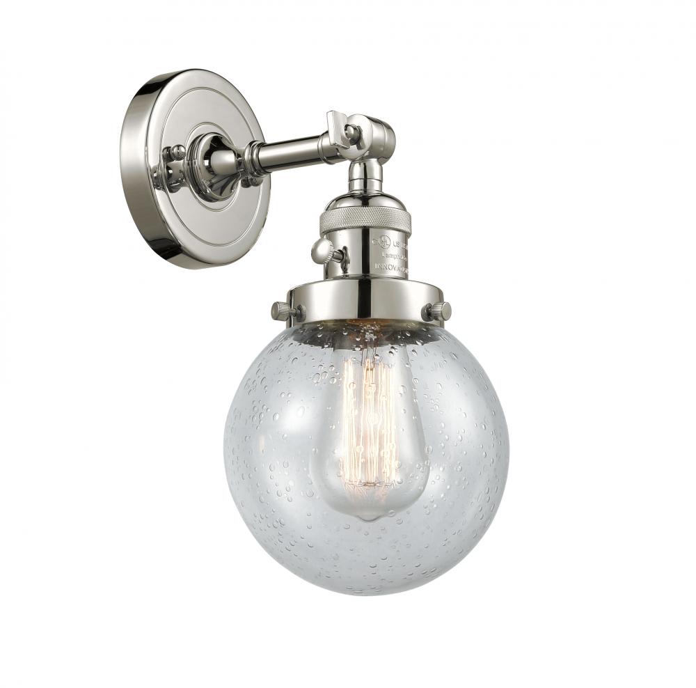 Beacon - 1 Light - 6 inch - Polished Nickel - Sconce