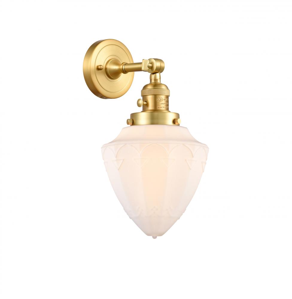 Bullet - 1 Light - 7 inch - Satin Gold - Sconce