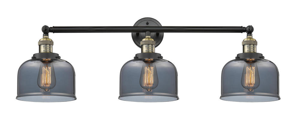 Bell - 3 Light - 32 inch - Black Antique Brass - Bath Vanity Light