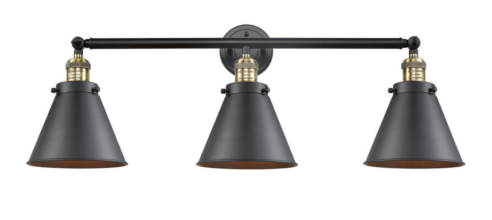 Appalachian - 3 Light - 32 inch - Black Antique Brass - Bath Vanity Light