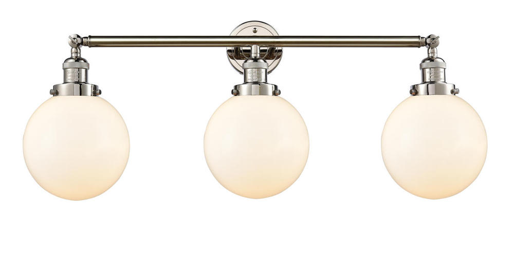 Beacon - 3 Light - 32 inch - Polished Nickel - Bath Vanity Light