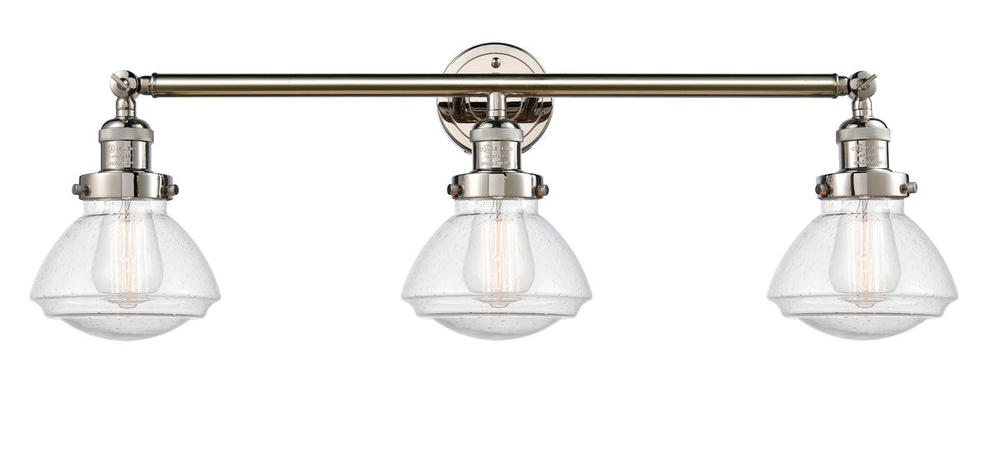 Olean - 3 Light - 31 inch - Polished Nickel - Bath Vanity Light