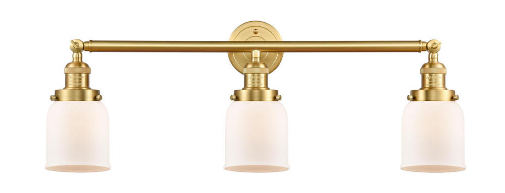 Bell - 3 Light - 30 inch - Satin Gold - Bath Vanity Light