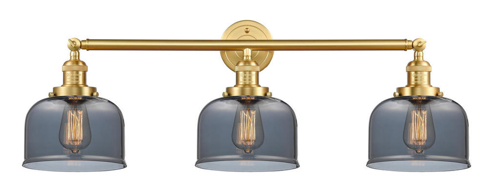 Bell - 3 Light - 32 inch - Satin Gold - Bath Vanity Light