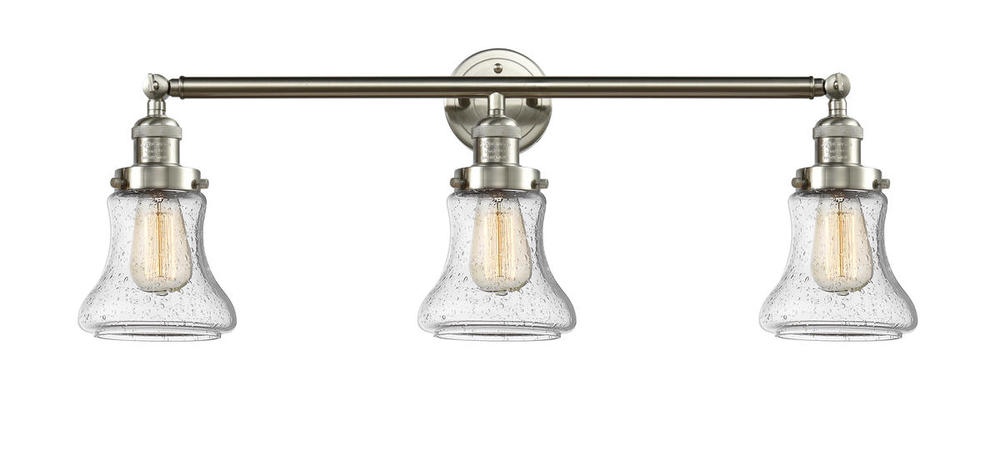 Bellmont - 3 Light - 30 inch - Brushed Satin Nickel - Bath Vanity Light