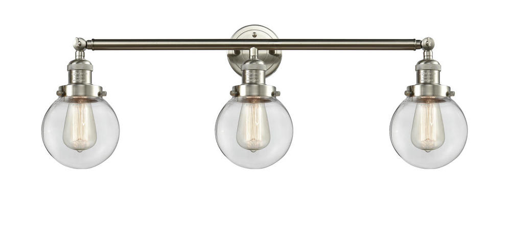 Beacon - 3 Light - 30 inch - Brushed Satin Nickel - Bath Vanity Light