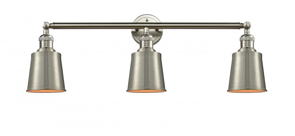 Addison - 3 Light - 32 inch - Brushed Satin Nickel - Bath Vanity Light