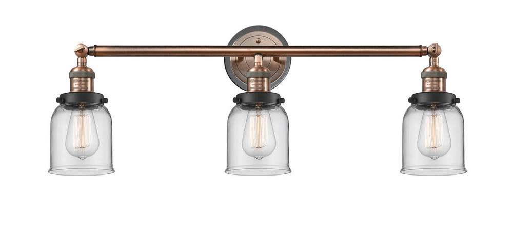 Bell - 3 Light - 30 inch - Antique Copper - Bath Vanity Light