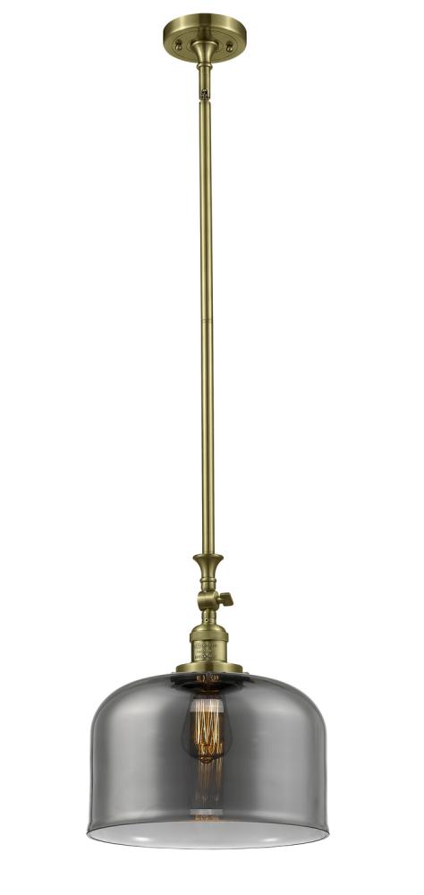 Bell - 1 Light - 12 inch - Antique Brass - Stem Hung - Mini Pendant