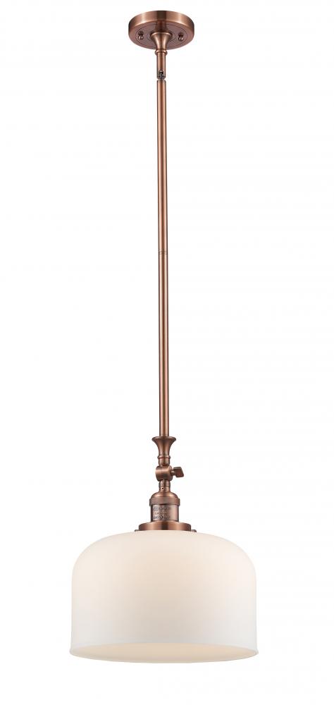 Bell - 1 Light - 12 inch - Antique Copper - Stem Hung - Mini Pendant