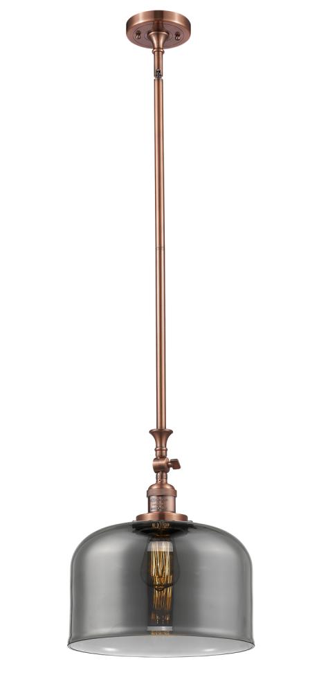 Bell - 1 Light - 12 inch - Antique Copper - Stem Hung - Mini Pendant