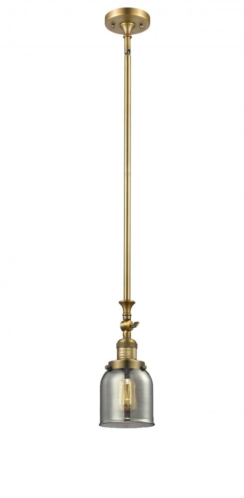 Bell - 1 Light - 5 inch - Brushed Brass - Stem Hung - Mini Pendant