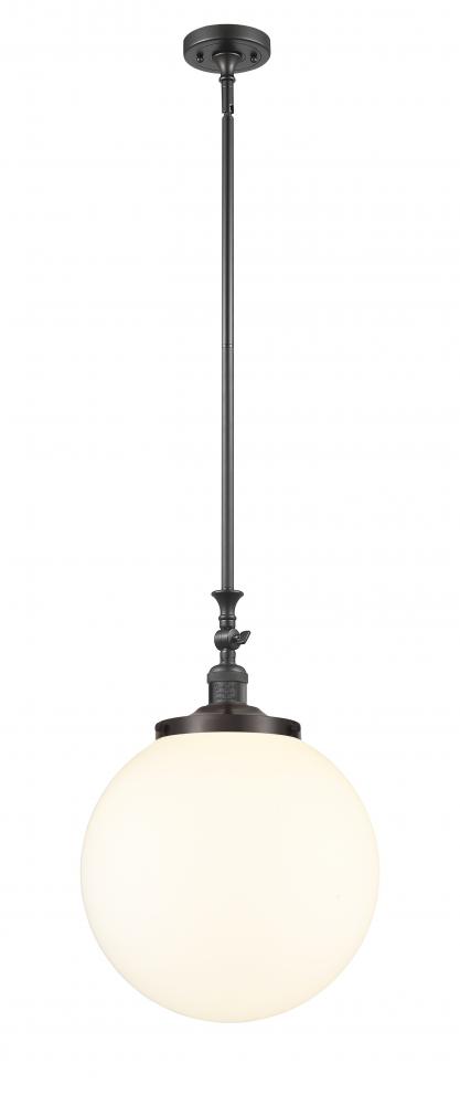 Beacon - 1 Light - 12 inch - Oil Rubbed Bronze - Stem Hung - Mini Pendant