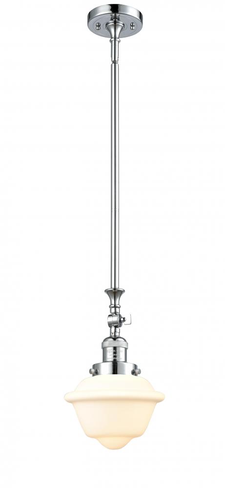 Oxford - 1 Light - 7 inch - Polished Chrome - Stem Hung - Mini Pendant