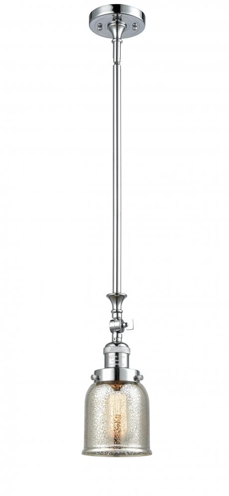 Bell - 1 Light - 5 inch - Polished Chrome - Stem Hung - Mini Pendant