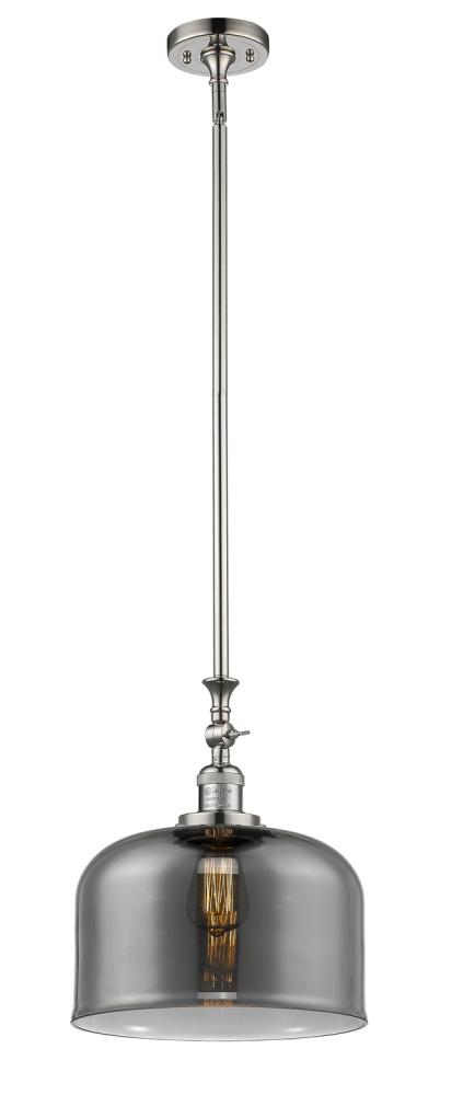 Bell - 1 Light - 12 inch - Polished Nickel - Stem Hung - Mini Pendant