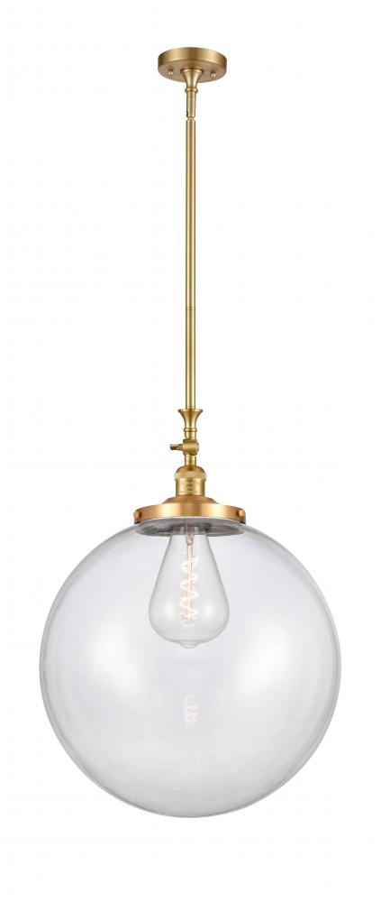 Beacon - 1 Light - 12 inch - Satin Gold - Stem Hung - Mini Pendant