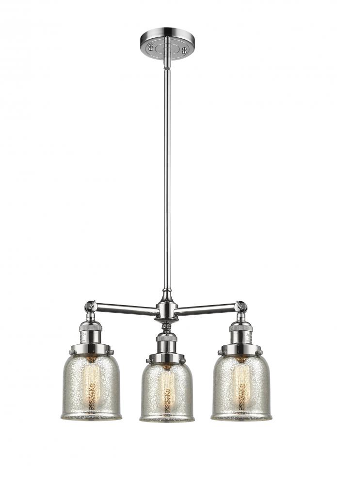 Bell - 3 Light - 19 inch - Polished Chrome - Stem Hung - Chandelier