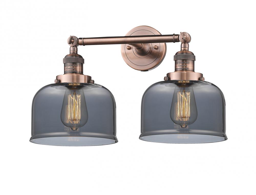 Bell - 2 Light - 19 inch - Antique Copper - Bath Vanity Light