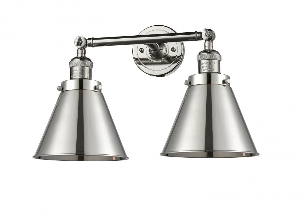 Appalachian - 2 Light - 18 inch - Polished Nickel - Bath Vanity Light