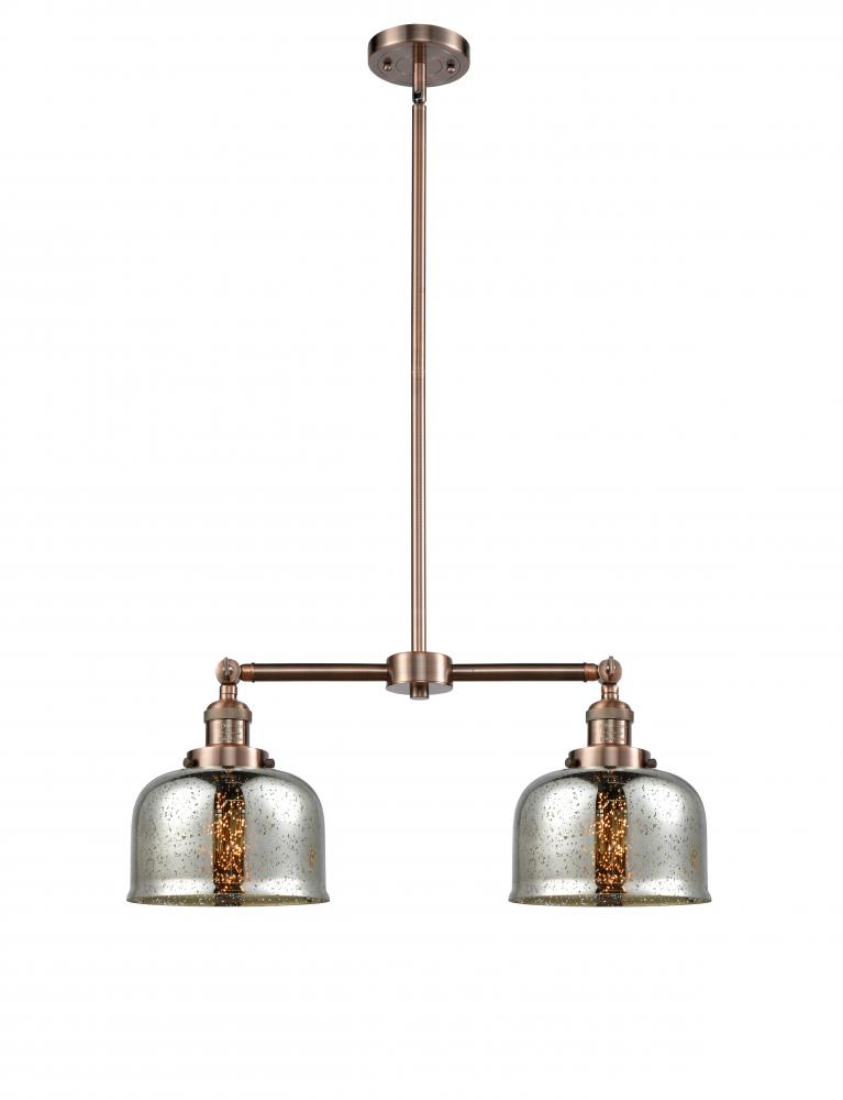 Bell - 2 Light - 24 inch - Antique Copper - Stem Hung - Island Light