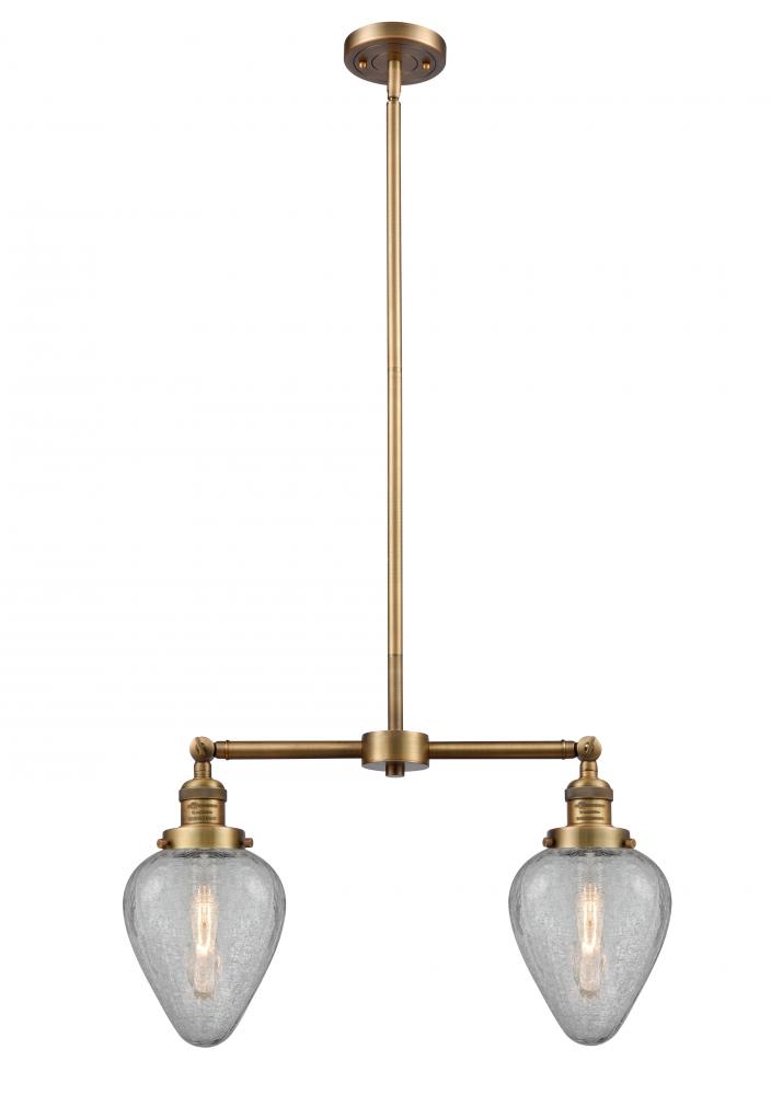 Geneseo - 2 Light - 21 inch - Brushed Brass - Stem Hung - Island Light