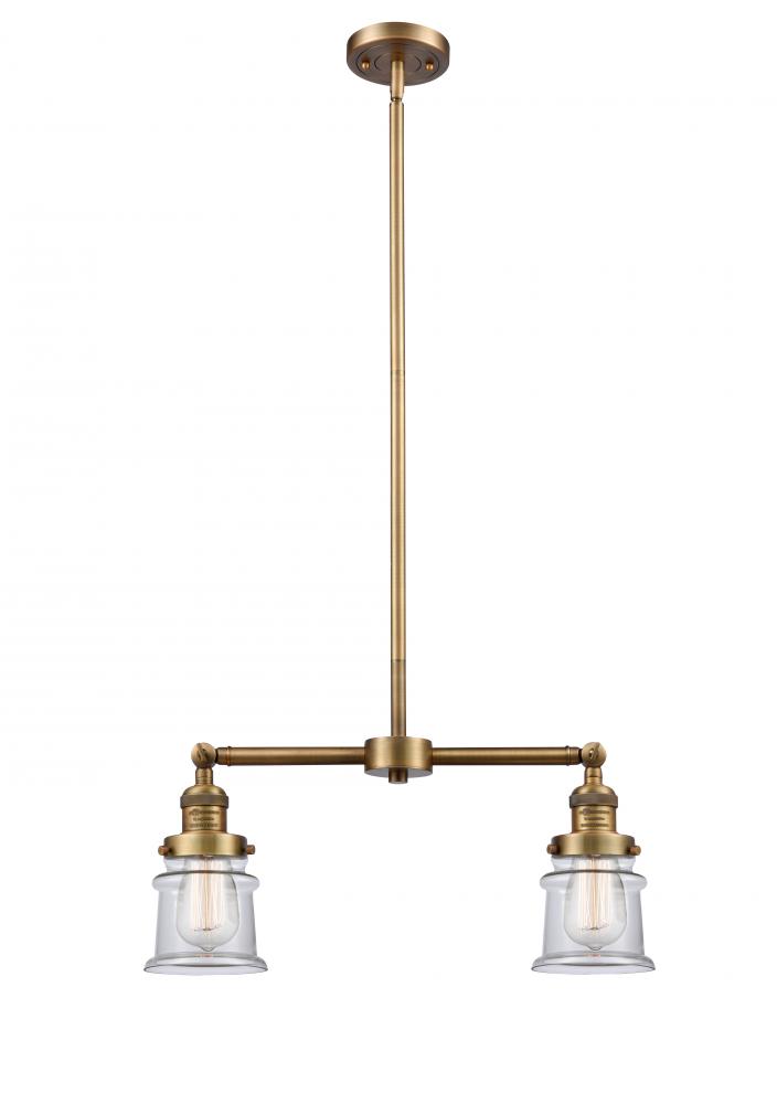 Canton - 2 Light - 21 inch - Brushed Brass - Stem Hung - Island Light