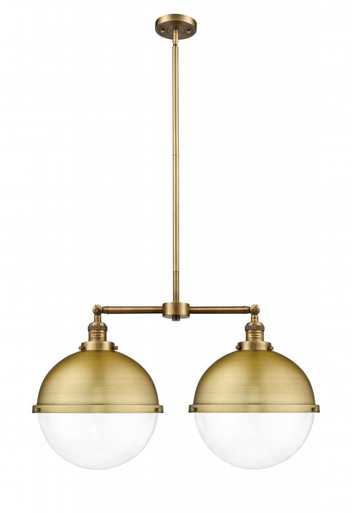 Hampden - 2 Light - 18 inch - Brushed Brass - Stem Hung - Island Light