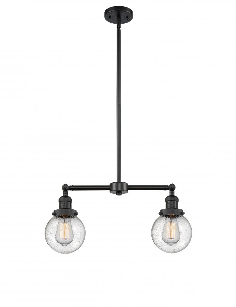 Beacon - 2 Light - 23 inch - Matte Black - Stem Hung - Island Light