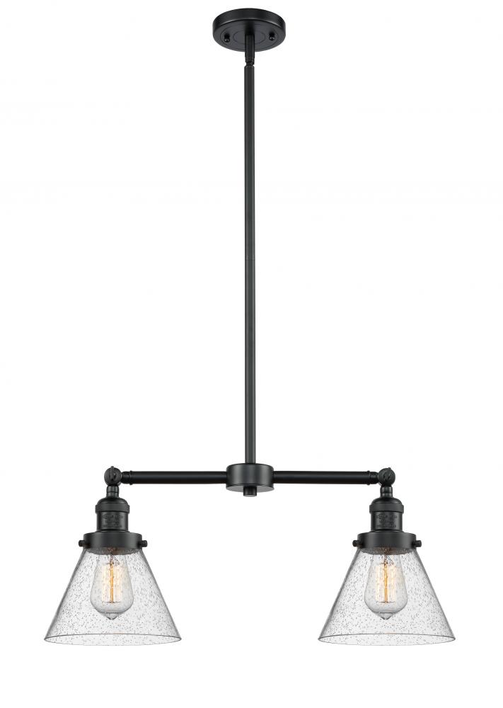 Cone - 2 Light - 21 inch - Oil Rubbed Bronze - Stem Hung - Island Light