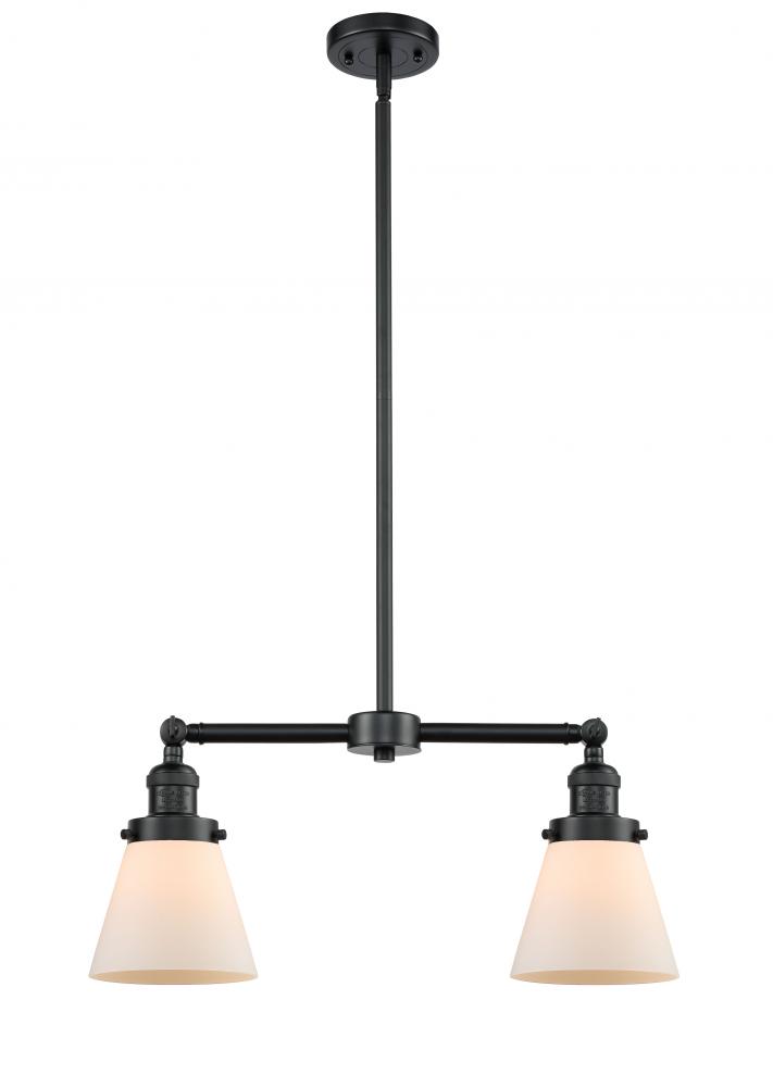 Cone - 2 Light - 21 inch - Oil Rubbed Bronze - Stem Hung - Island Light