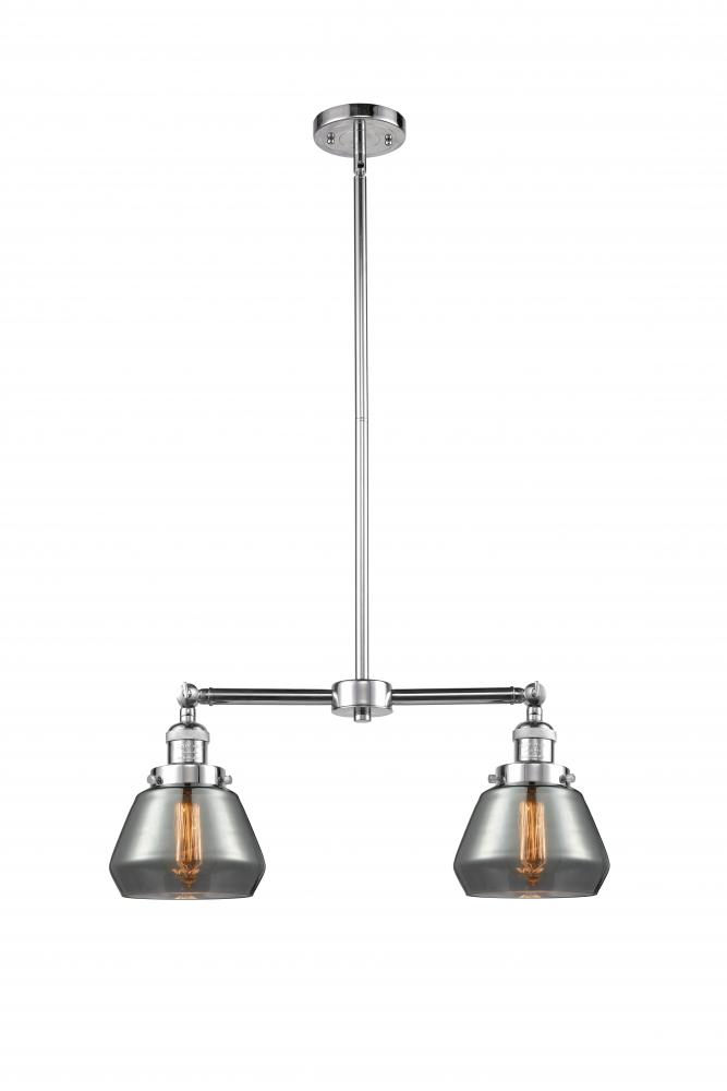 Fulton - 2 Light - 21 inch - Polished Chrome - Stem Hung - Island Light