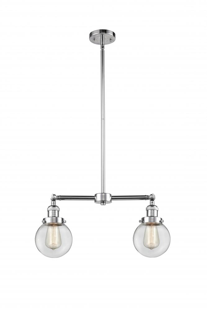 Beacon - 2 Light - 23 inch - Polished Chrome - Stem Hung - Island Light