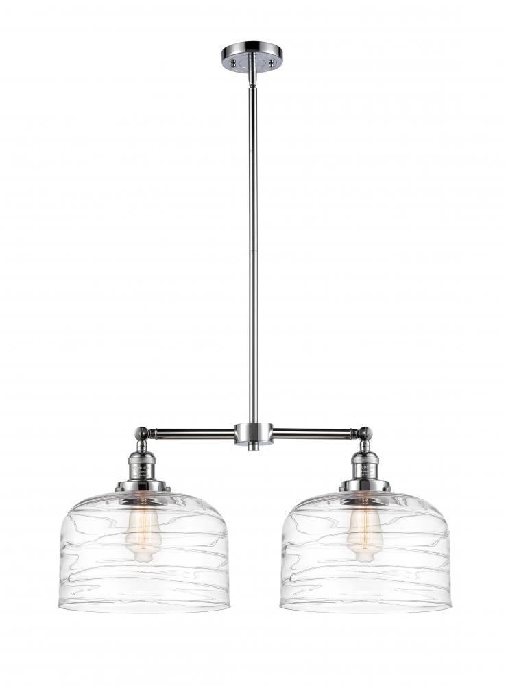 Bell - 2 Light - 21 inch - Polished Chrome - Stem Hung - Island Light