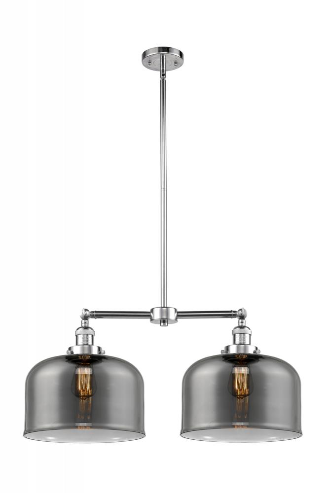 Bell - 2 Light - 21 inch - Polished Chrome - Stem Hung - Island Light