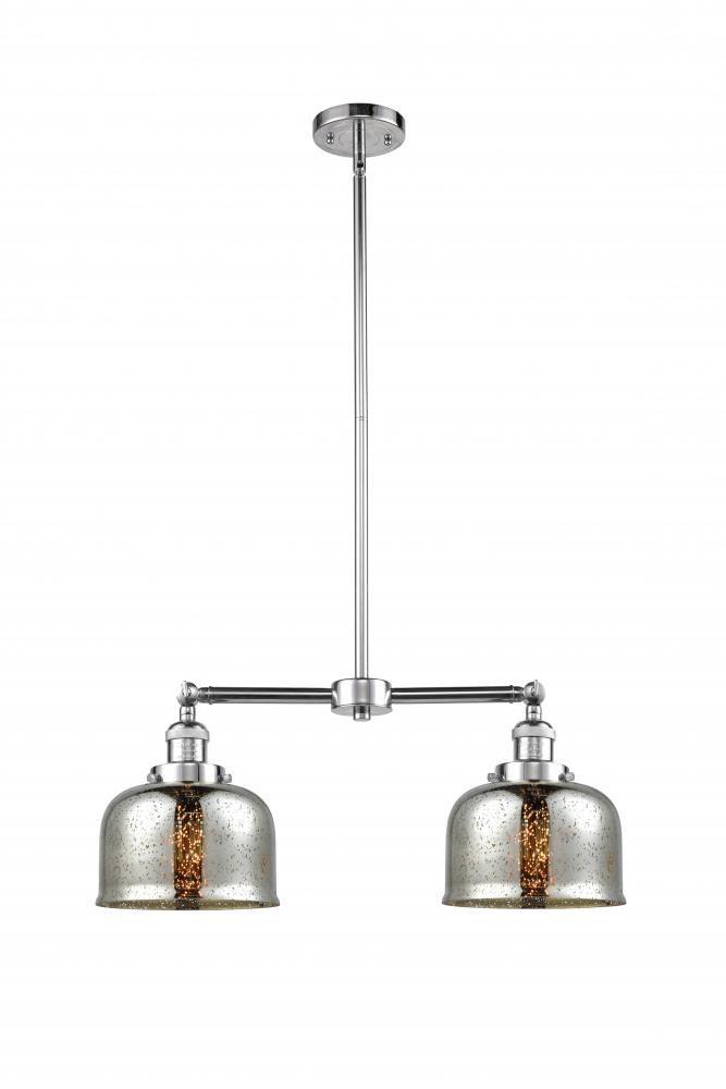 Bell - 2 Light - 24 inch - Polished Chrome - Stem Hung - Island Light