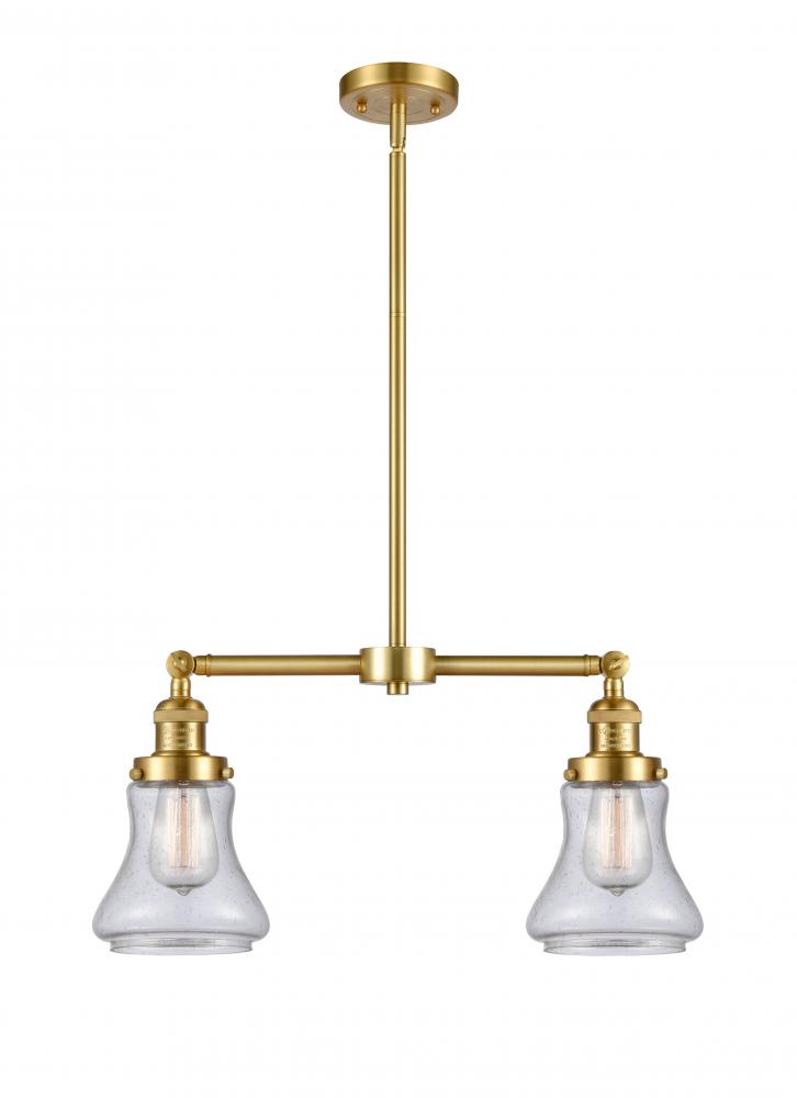 Bellmont - 2 Light - 21 inch - Satin Gold - Stem Hung - Island Light