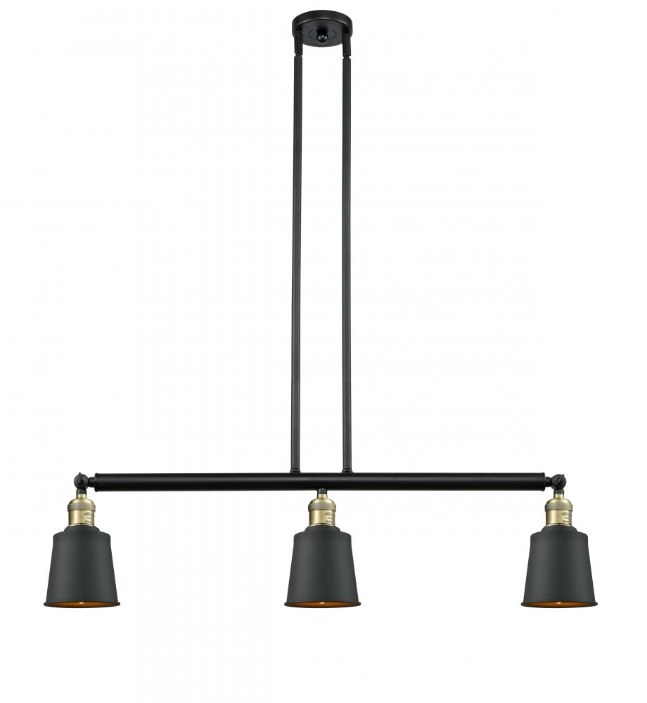 Addison - 3 Light - 38 inch - Black Antique Brass - Stem Hung - Island Light