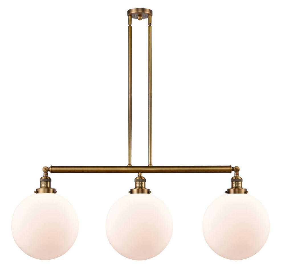 Beacon - 3 Light - 44 inch - Brushed Brass - Stem Hung - Island Light