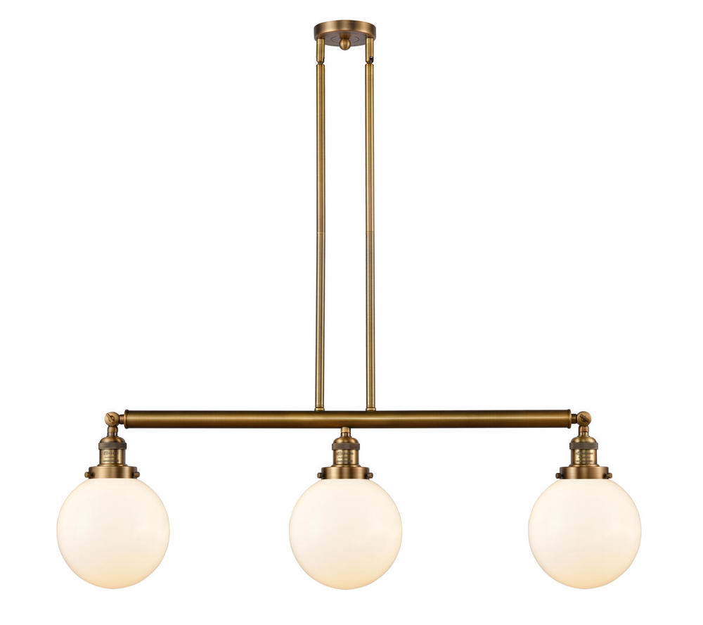 Beacon - 3 Light - 41 inch - Brushed Brass - Stem Hung - Island Light