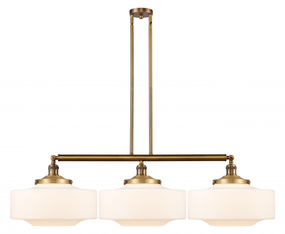 Bridgeton - 3 Light - 50 inch - Brushed Brass - Stem Hung - Island Light