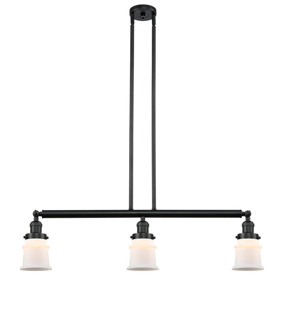 Canton - 3 Light - 39 inch - Matte Black - Stem Hung - Island Light