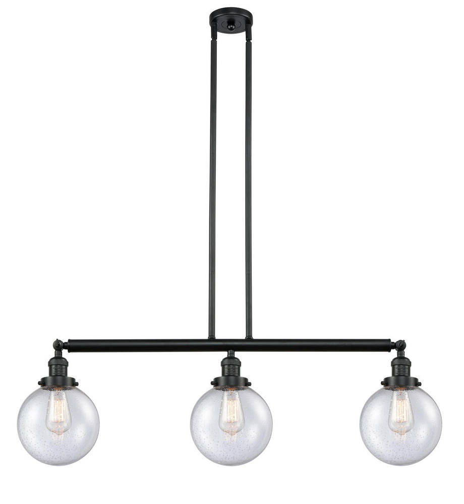 Beacon - 3 Light - 41 inch - Matte Black - Stem Hung - Island Light