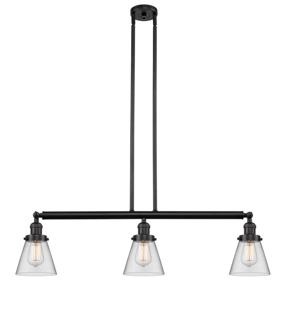 Cone - 3 Light - 39 inch - Oil Rubbed Bronze - Stem Hung - Island Light