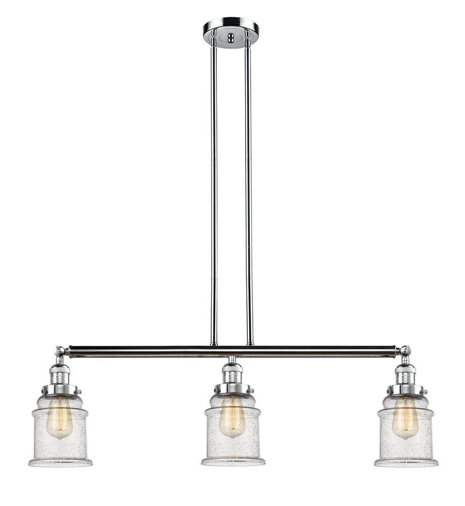 Canton - 3 Light - 39 inch - Polished Chrome - Stem Hung - Island Light