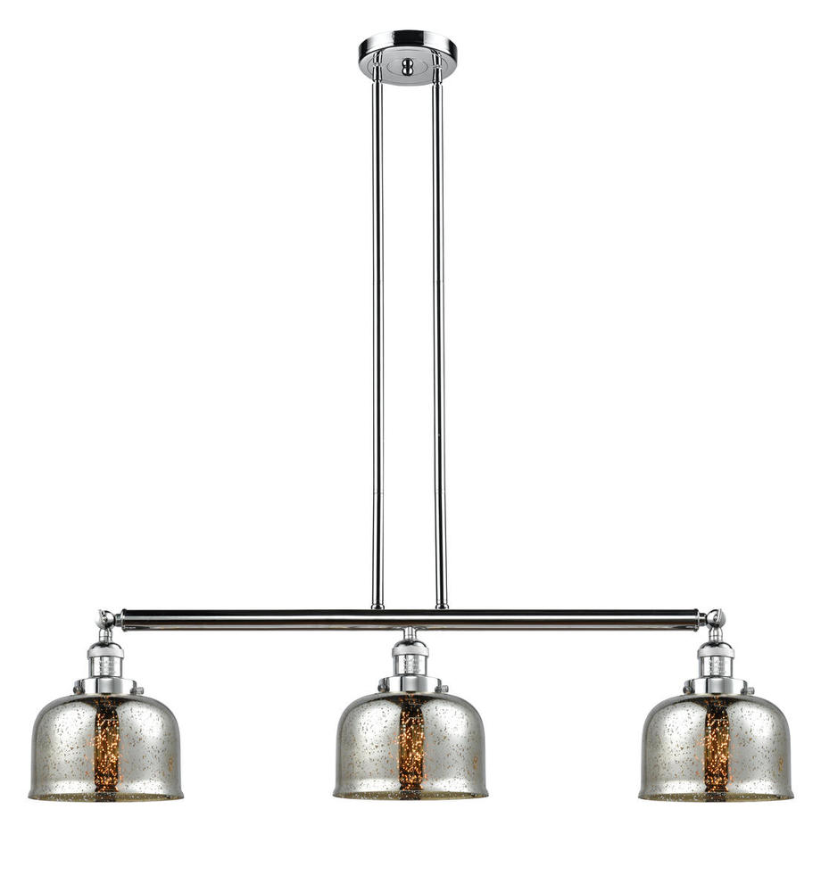 Bell - 3 Light - 41 inch - Polished Chrome - Stem Hung - Island Light