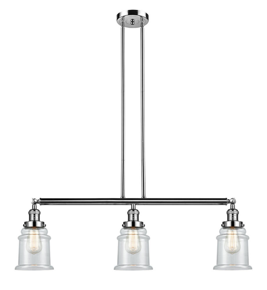 Canton - 3 Light - 39 inch - Polished Nickel - Stem Hung - Island Light